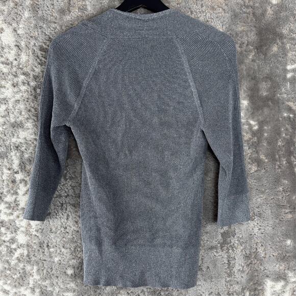 White House Black Market Gray Sweater - Picture 3 of 7
